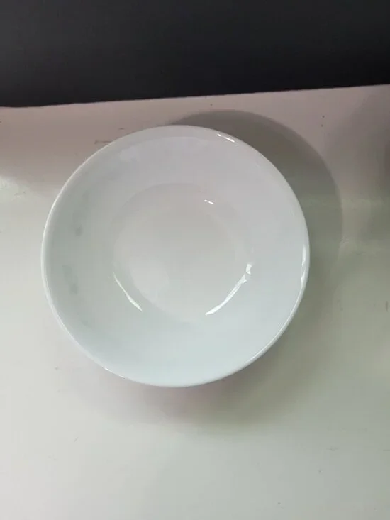 Corelle By Corning Winding Gate White Bowl Black Floral Swirl Pattern 8.5" Diame - Picture 3 of 9